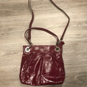Coach Ashley Hippie Patent Leather Shoulder Bag